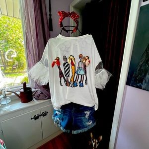 Tulle Sleeve Fashion Tee